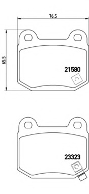 P56048 BREMBO Тормозные колодки
