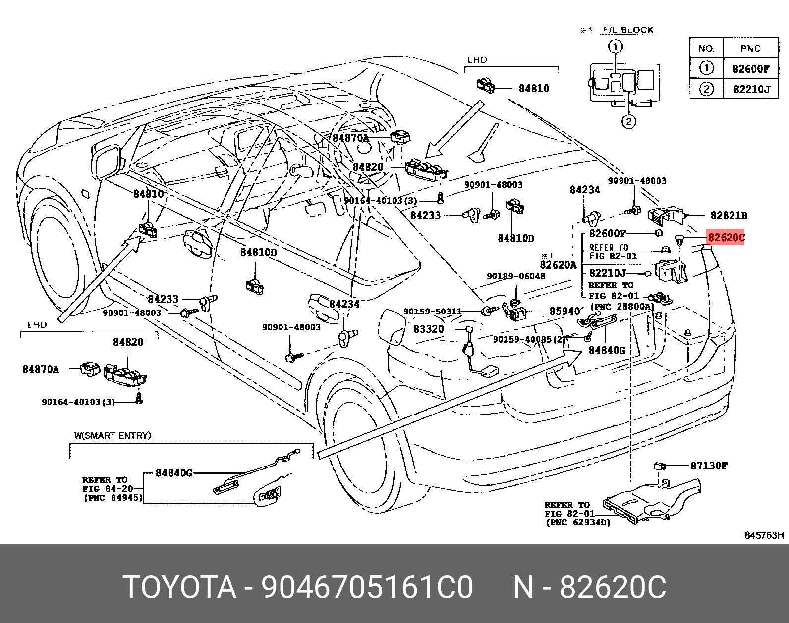 9046705161C0 TOYOTA КЛИПСА ПЛАСТИКОВАЯ