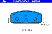 13046058042 ATE Комплект тормозных колодок, дисковый тормоз