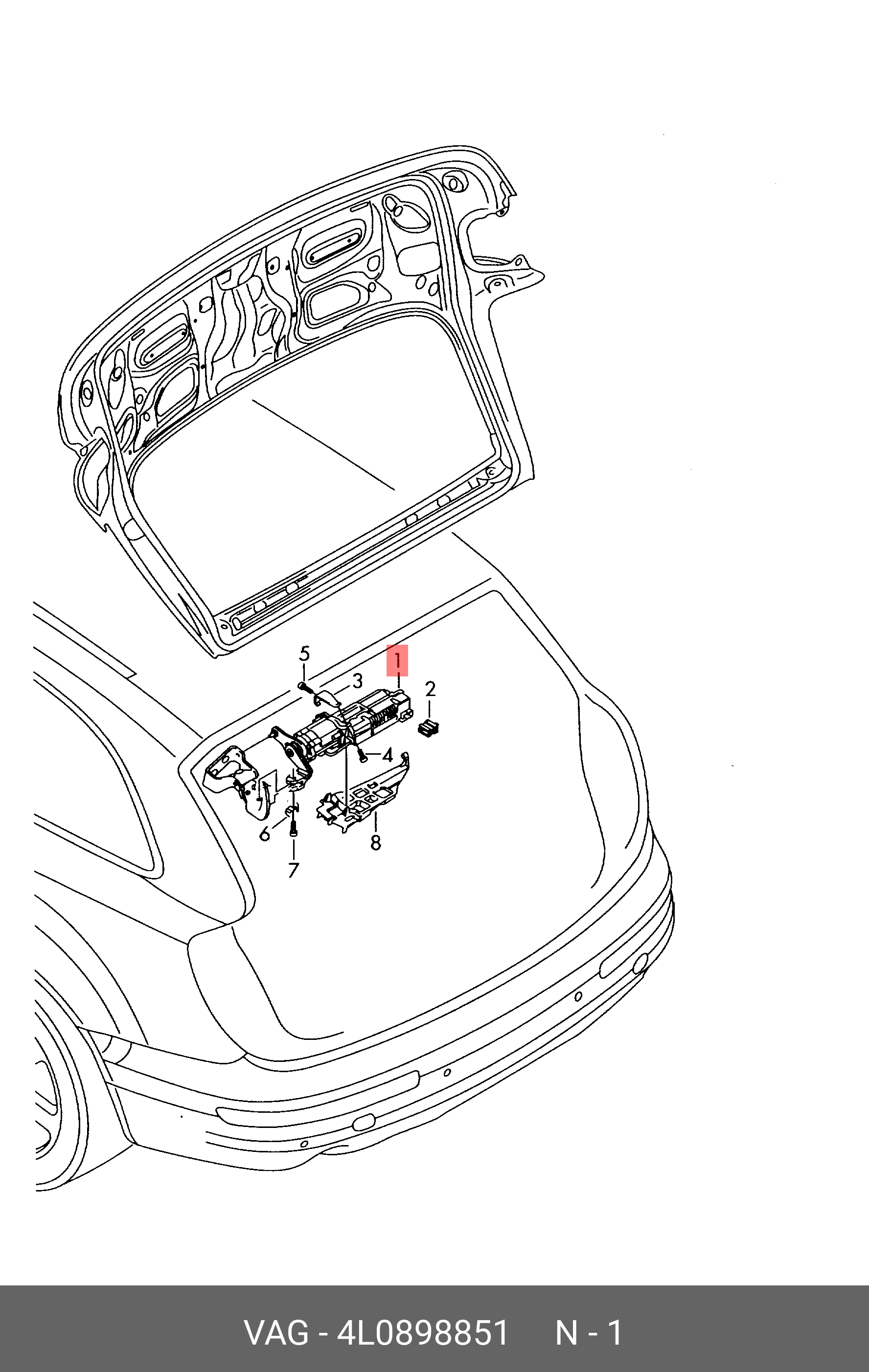 4L0898851 VAG Ремкомплект