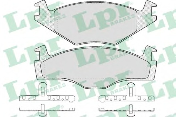 05P591 LPR Комплект тормозных колодок, дисковый тормоз