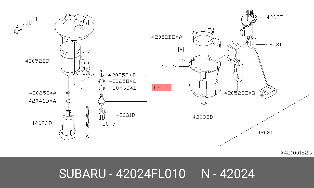 42024FL010 SUBARU 