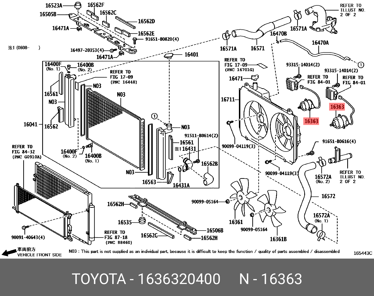 1636320400 TOYOTA МОТОР ВЕНТИЛЯТОРА 1636320400 TOYOTA МОТОР ВЕНТИЛЯТОРА