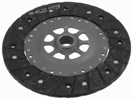 1864504031 SACHS Диск сцепления MERCEDES-BENZ SPRINTER 2-t c бортовой платформойходовая часть 95-06 , SPRINTER 2-t автобус 95-06 , SPRINTER 2-t фургон 95-06 , SPRINT