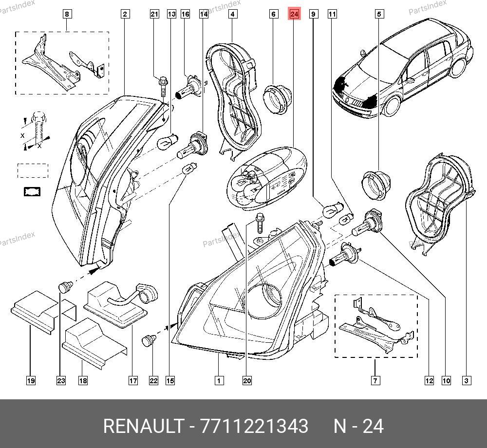 7711221343 RENAULT Деталь