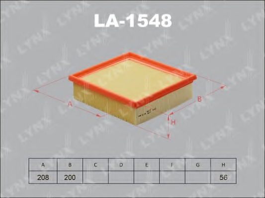 LA1548 LYNX Воздушный фильтр