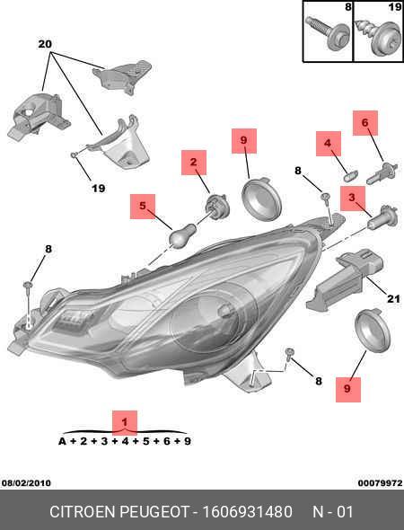 1606931480 PEUGEOT-CITROEN Фара основная правый