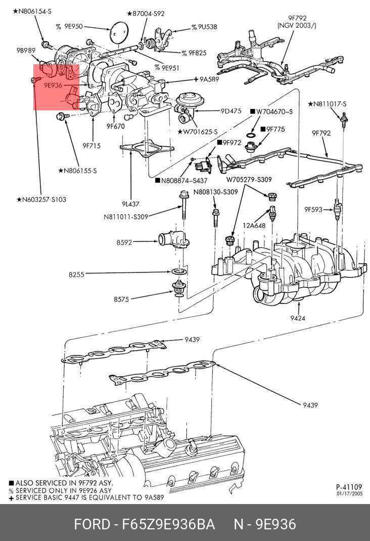 F65Z9E936BA FORD Gasket