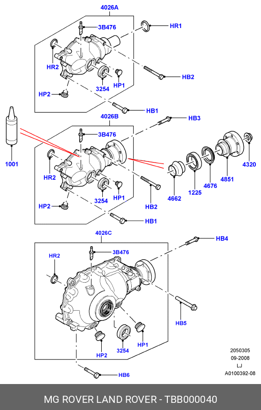 TBB000040 LAND ROVER AUSGLEICHGETRIEBE,AUSGLEICHGETRIEBE