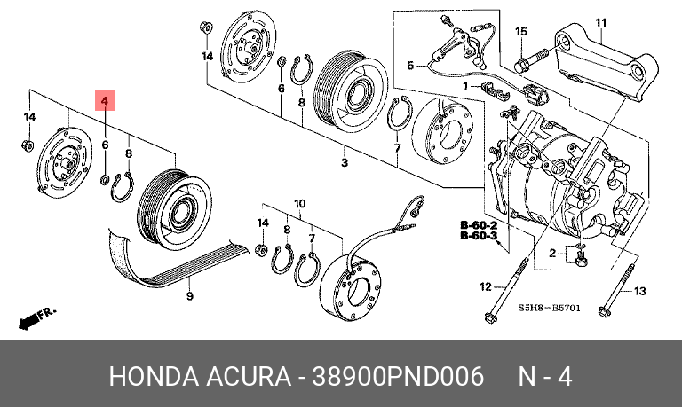 38900PND006 HONDA 