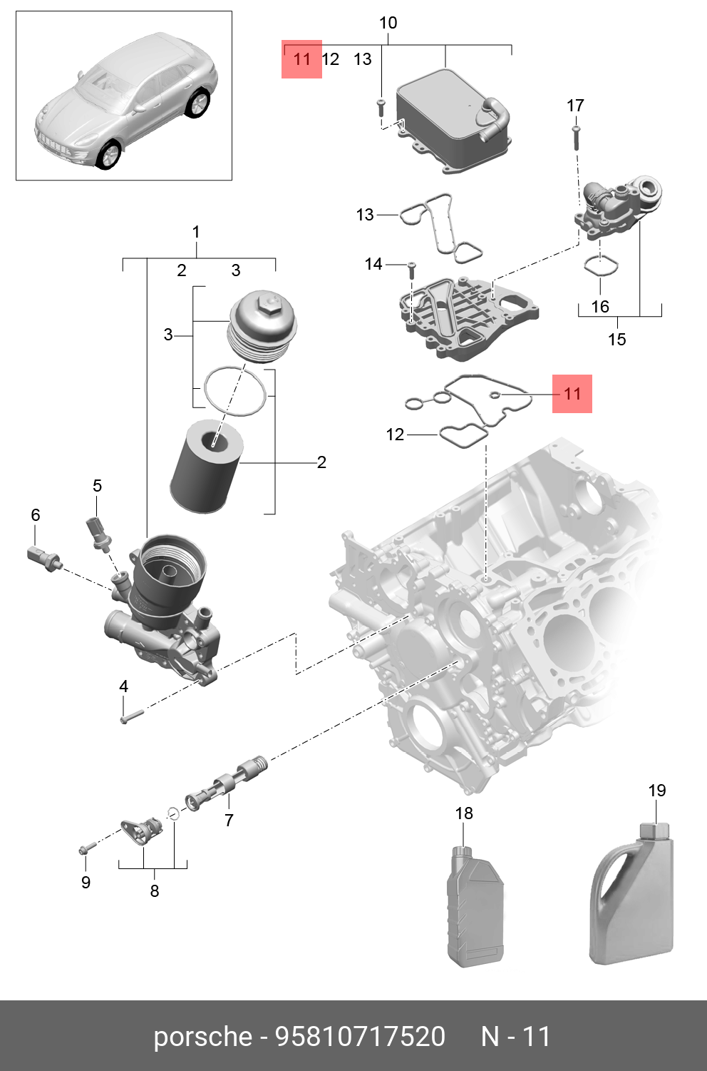 95810717520 PORSCHE ПРОКЛАДКА 95810717520 PORSCHE ПРОКЛАДКА