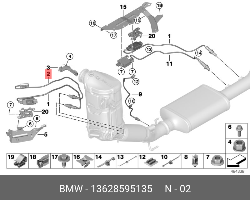 13628595135 BMW Лямбда-зонд