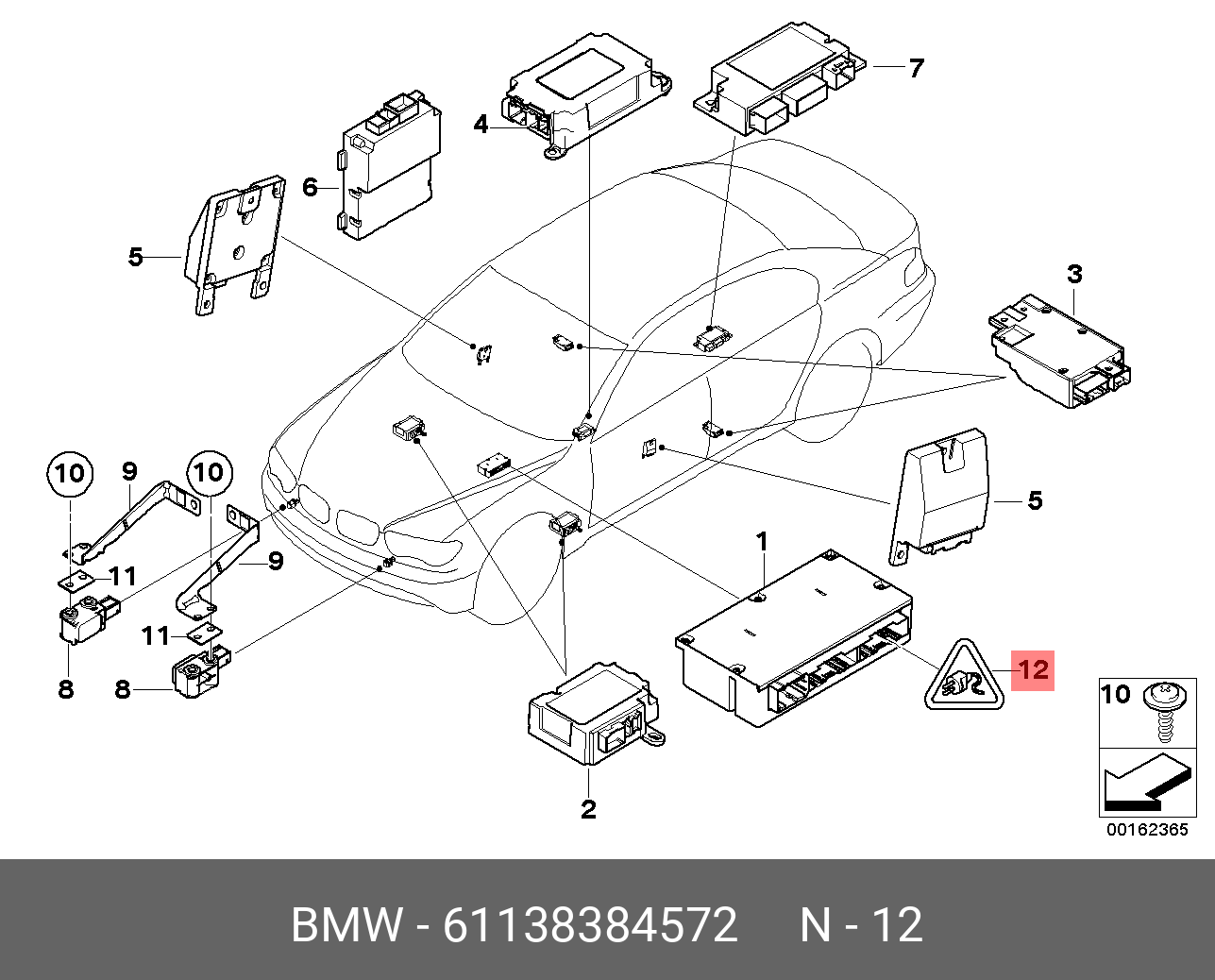 61138384572 BMW Корпус розетки