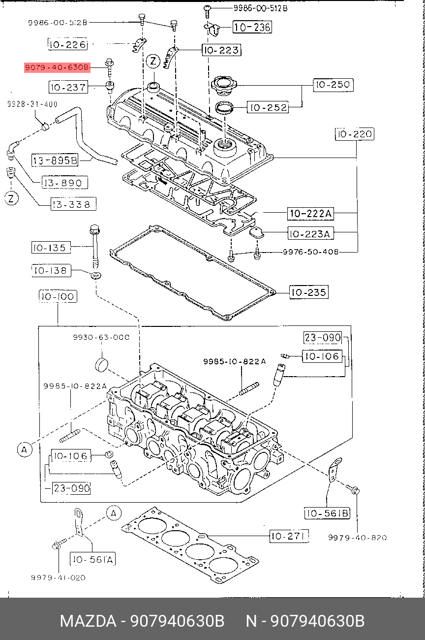 907940630B MAZDA 