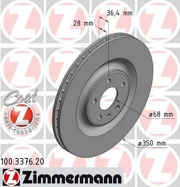 100337620 ZIMMERMANN Тормозной диск