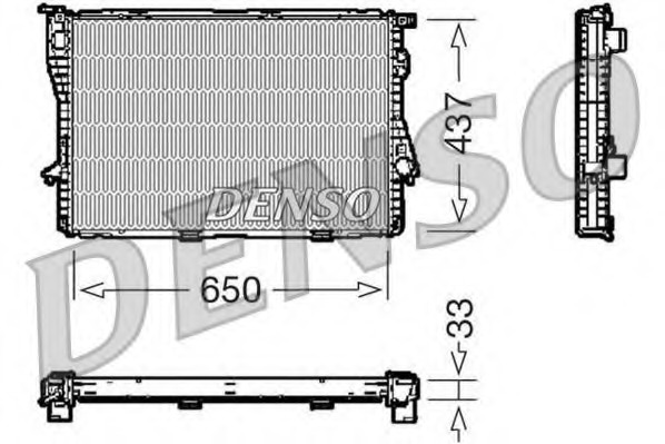 DRM05067 DENSO Радиатор
