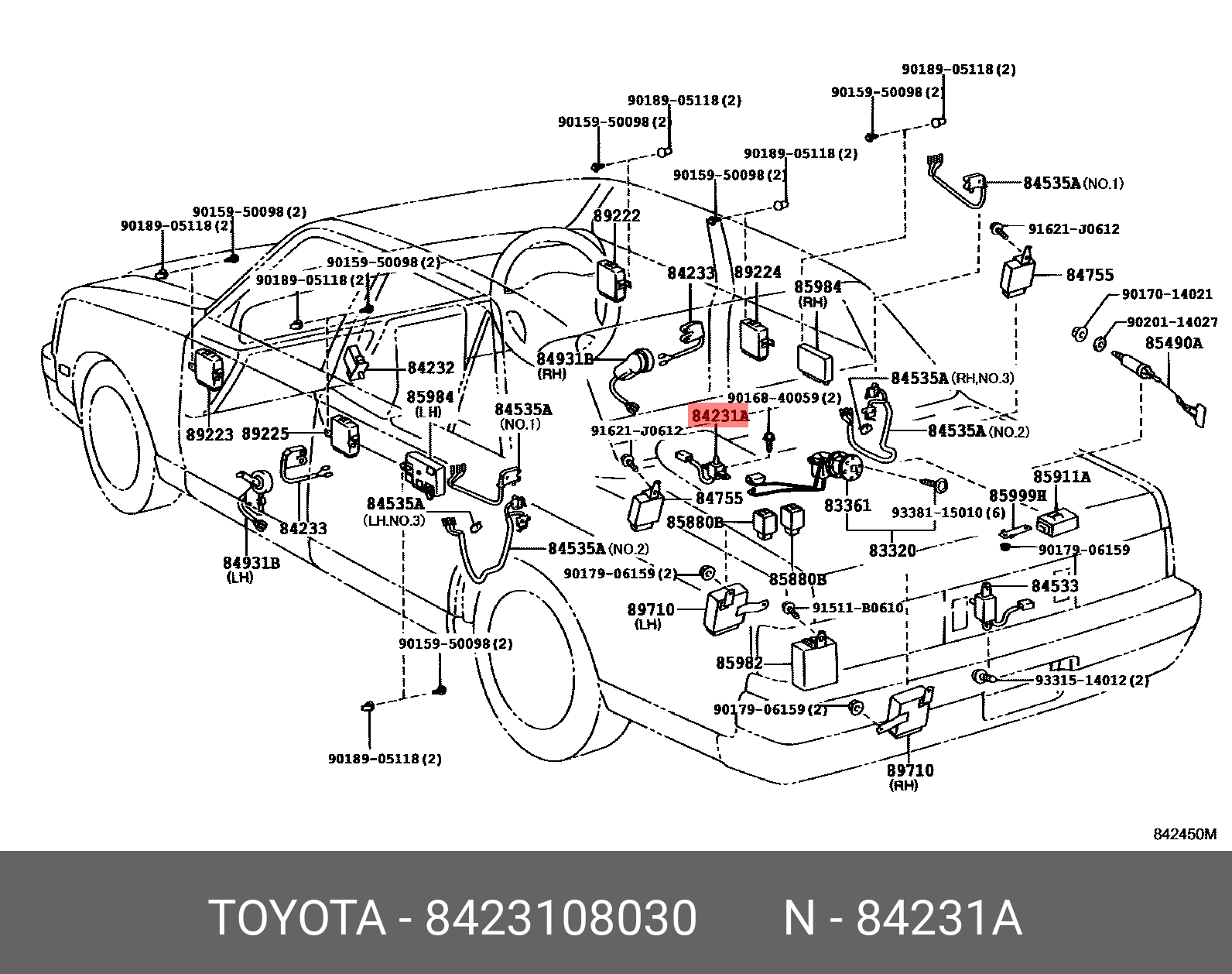 8423108030 TOYOTA ПЕРЕКЛЮЧАТЕЛЬ