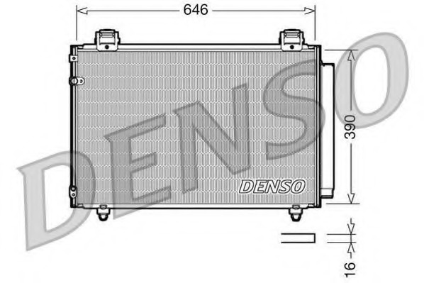 DCN50024 DENSO Радиатор кондиционера