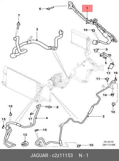 C2Z11153 JAGUAR TUBE,TUBE,ROHR
