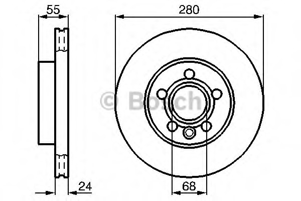0986478846 BOSCH Диски тормоз.
