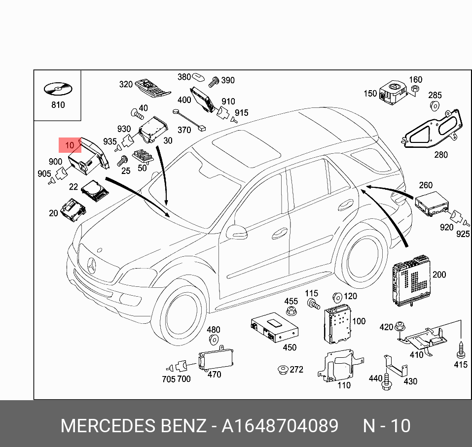 A1648704089 MERCEDES-BENZ устройство управления (COMAND) купить в  интернет-магазине AvtoTO