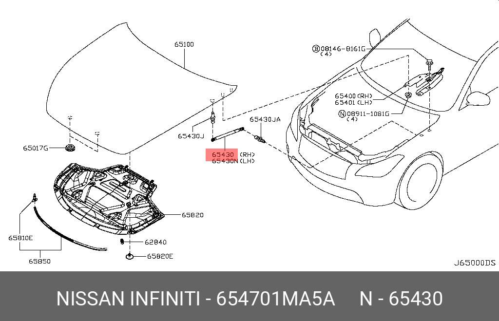 654701MA5A NISSAN 