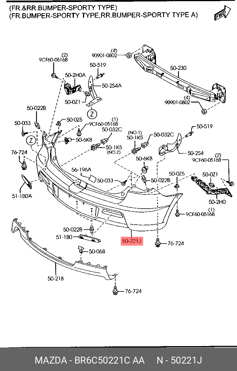 BR6C50221CAA MAZDA -