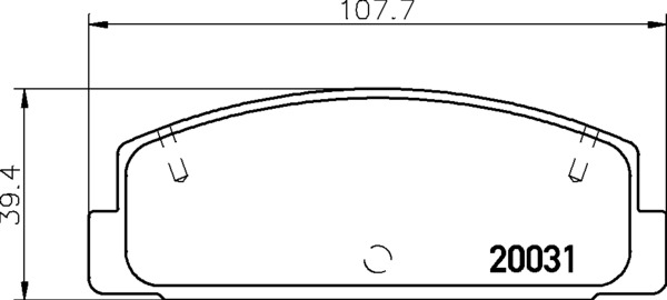 NP5004 NISSHINBO комплект колодок для дисковых тормозов