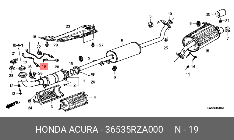36535RZA000 HONDA Деталь