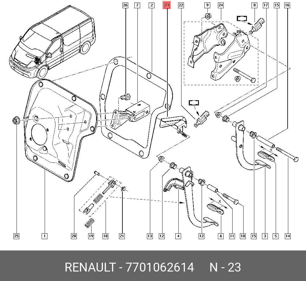 7701062614 RENAULT 