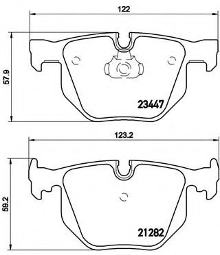 P06029 BREMBO Тормозные колодки
