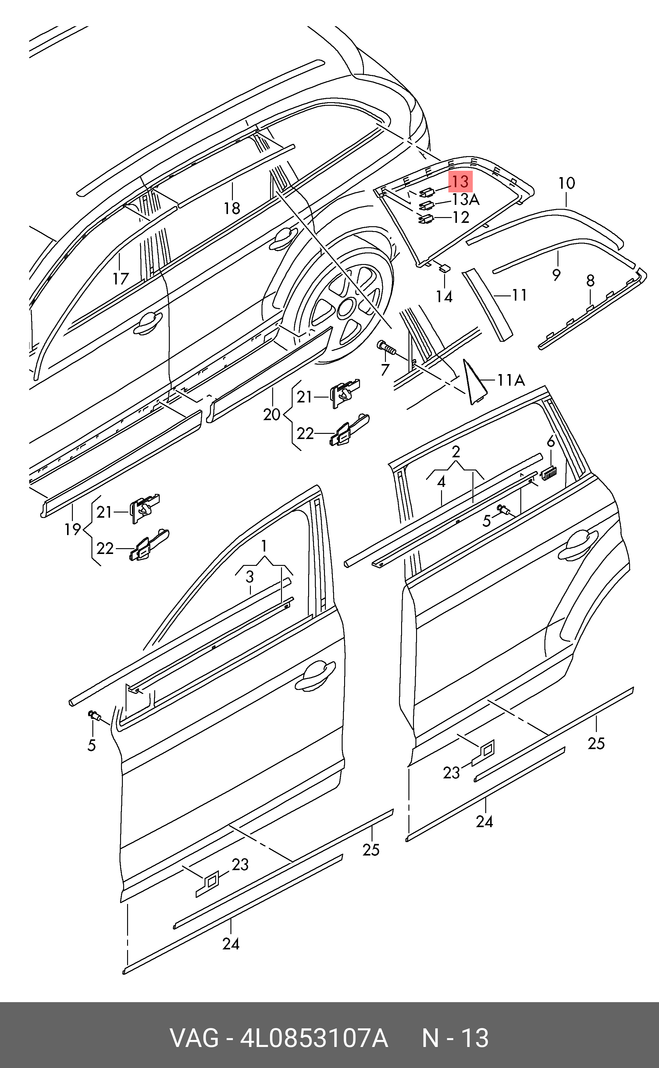 4L0845099KNVB Лобовое стекло VAG Запчасти на DRIVE2