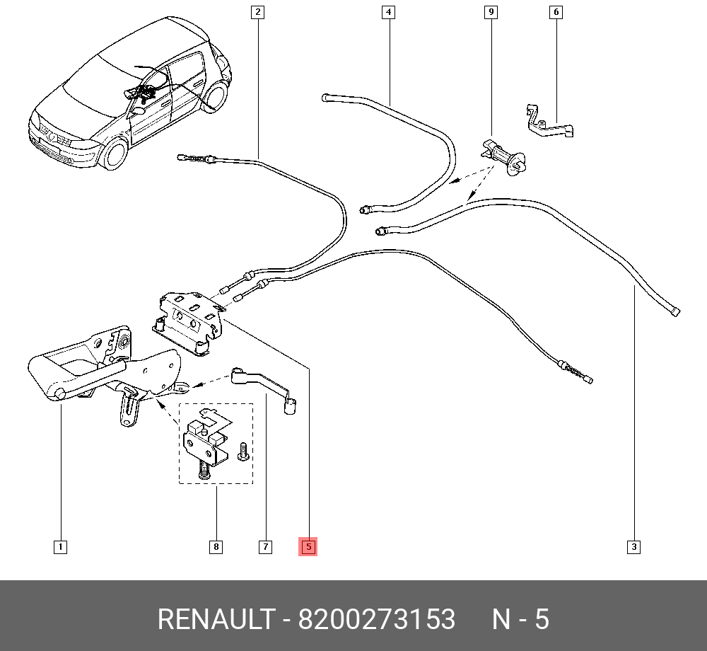 8. Автоматический стояночный тормоз - ремонт разъёма. - Renault Laguna II, 1,9 л