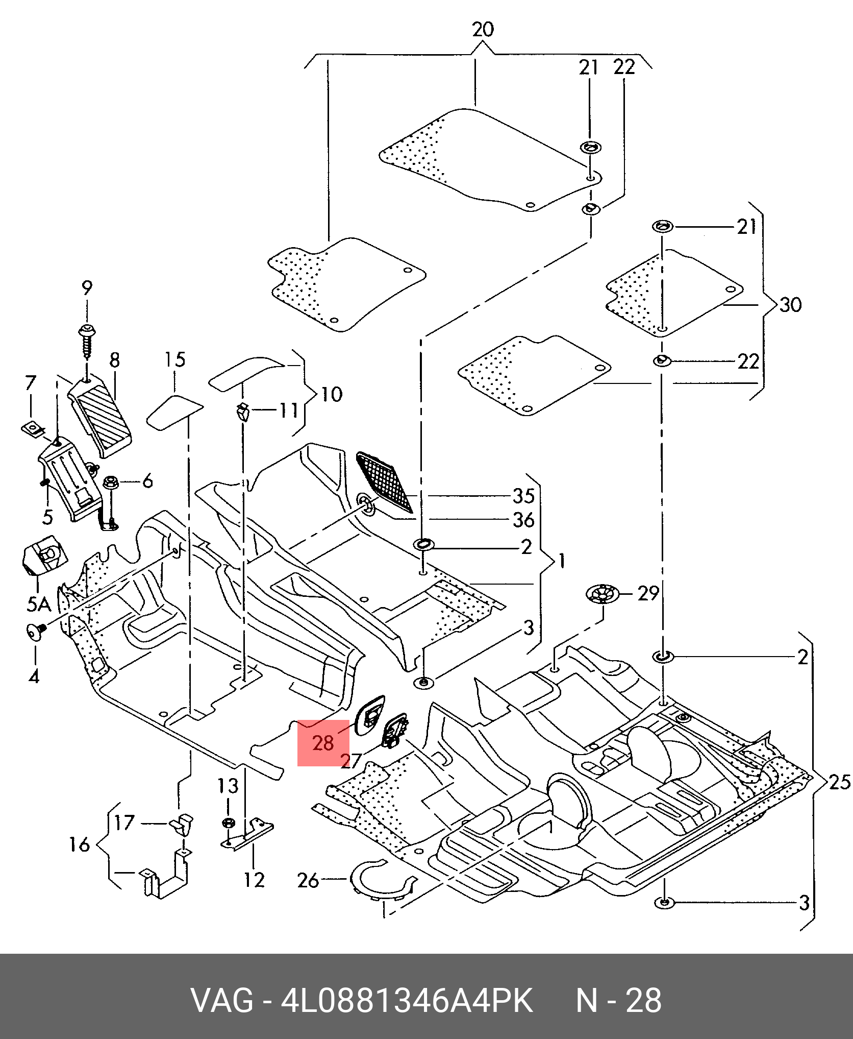 4L0881346A4PK VAG Колпачок
