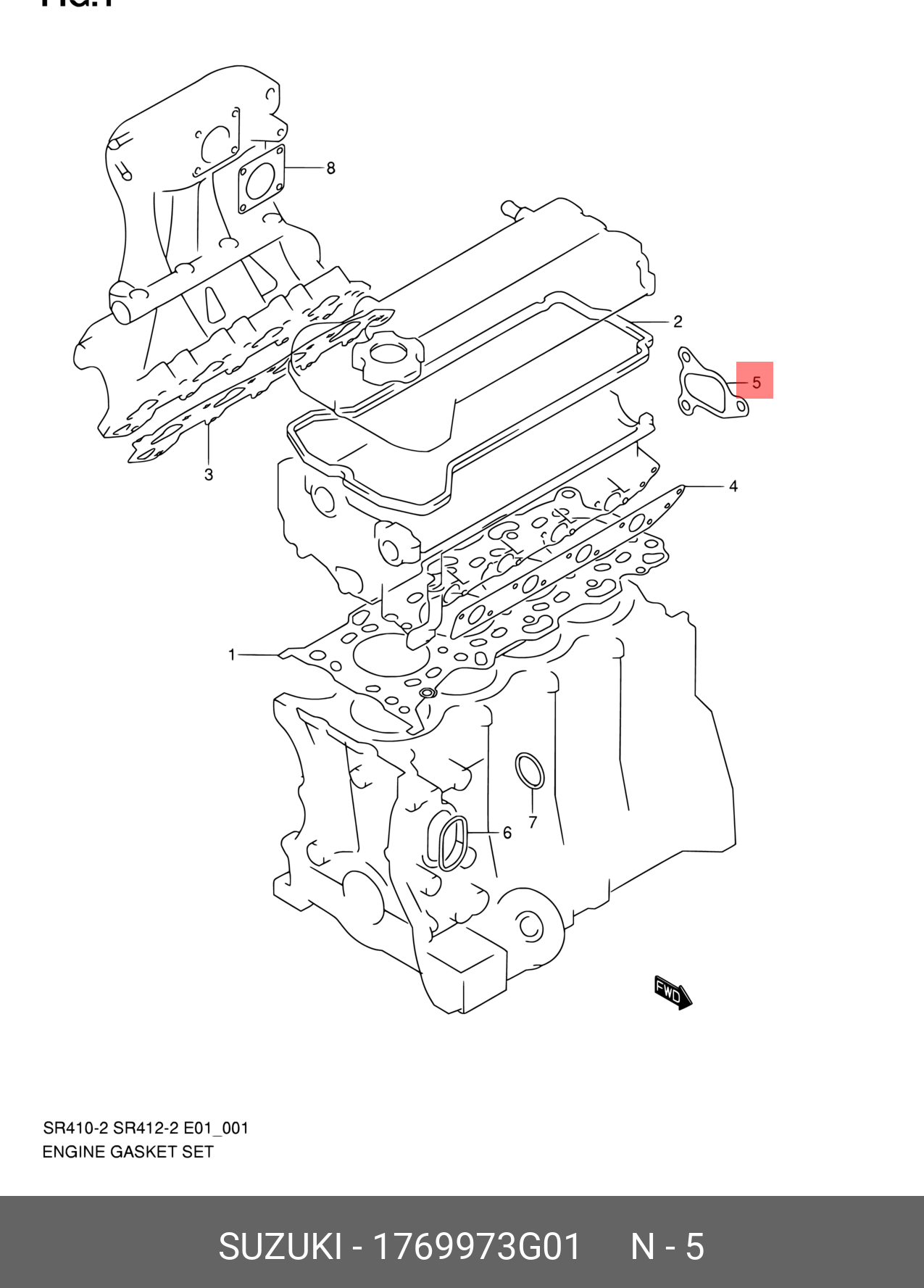 1769973G01 SUZUKI 