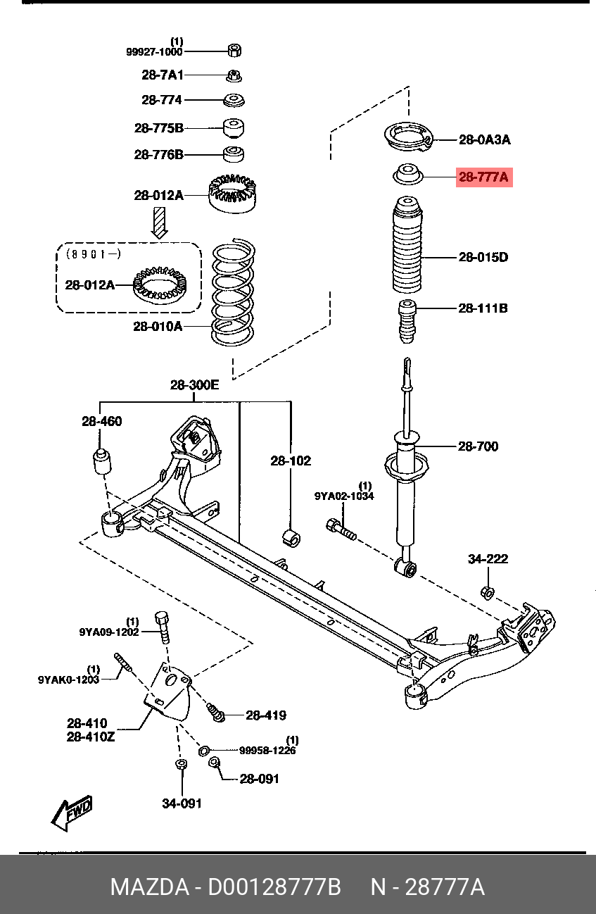 D00128777B MAZDA 