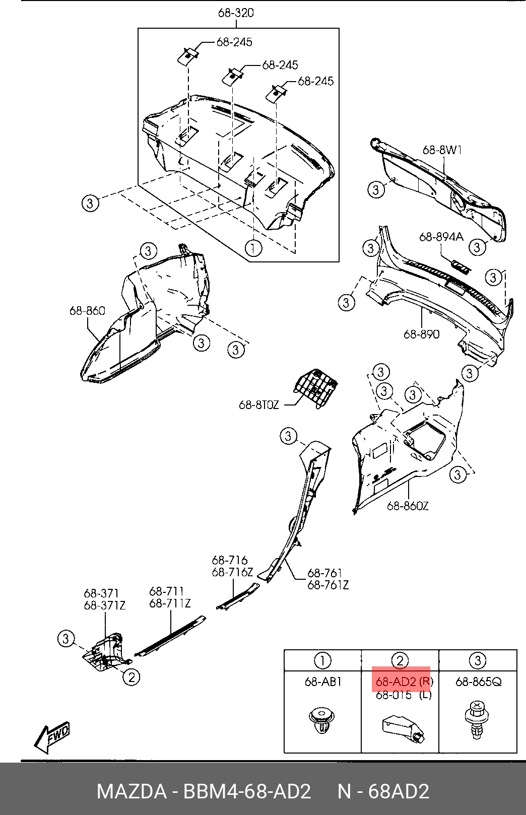BBM468AD2 MAZDA 