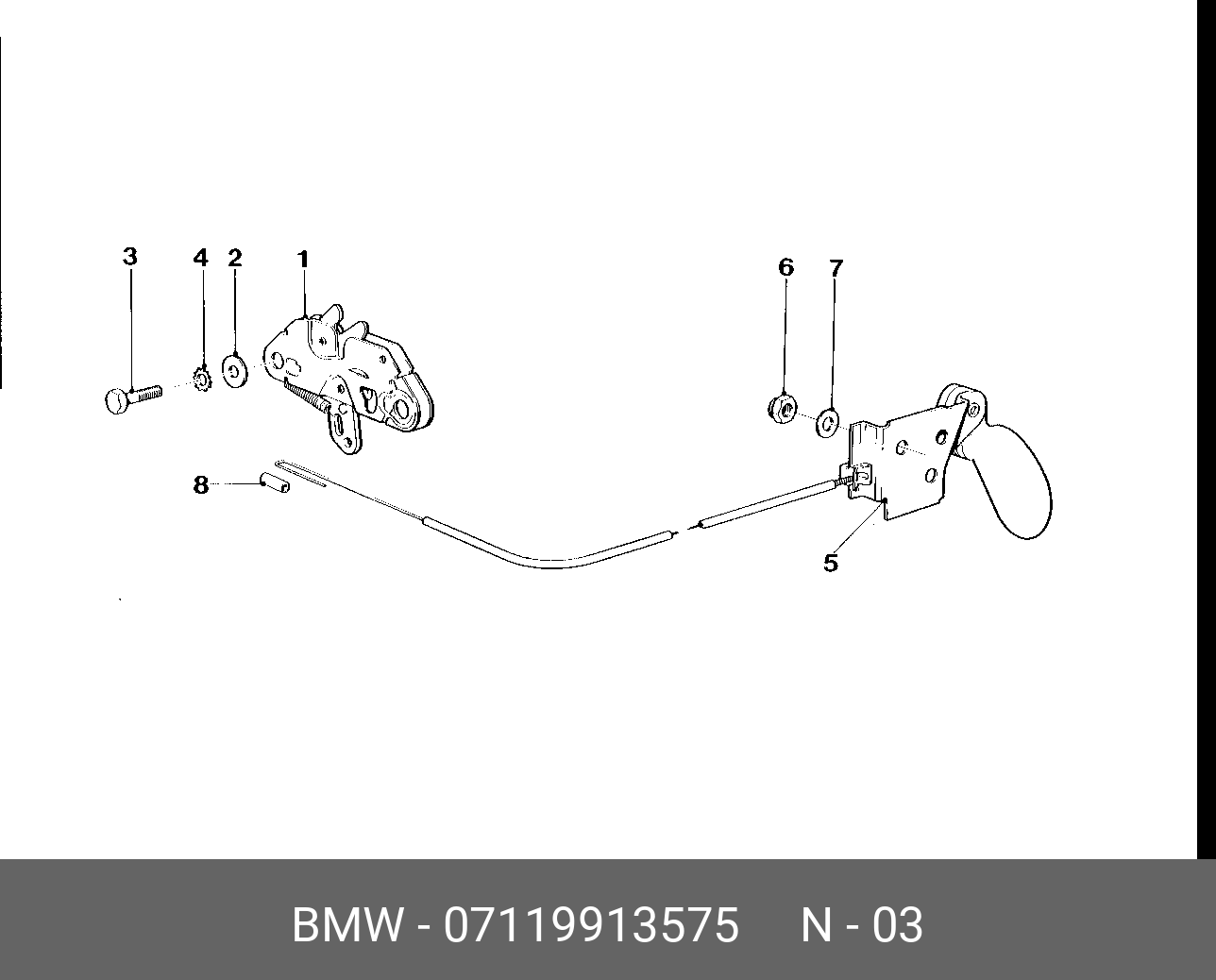 07119913575 BMW Болт с шестигранной головкой